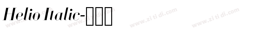 Helio Italic字体转换